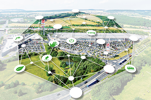 IoT-Lösungen mit LoRaWAN für ein Shopping-Center.
